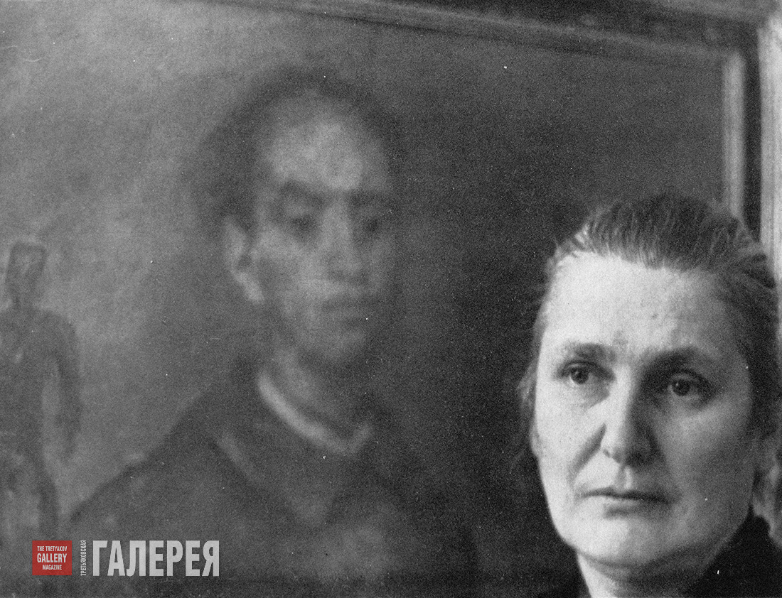 А.В. Щекин-Кротова на персональной выставке Фалька в Доме ученых в Академгородке