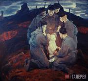 Nemensky Boris. Soldiers and Fathers. 1971