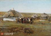 Pokhitonov Ivan. Wedding in Matryonovka. 1880 Pokhitonov Ivan. Wedding in Matryonovka. 1880