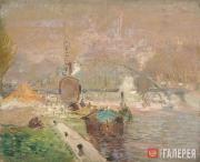 Kouznetzoff Constantin. View of Paris. Trocadéro. c. 1923-1925