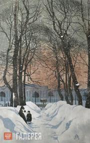 Ostroumova-Lebedeva Anna. St. Petersburg. The Summer Garden. 1902