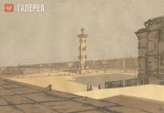 Ostroumova-Lebedeva Anna. St. Petersburg. Perspective Line of the Neva. 1908
