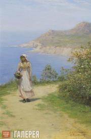 Pokhitonov Ivan. Road by the Sea. 1880s