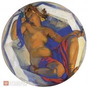 Serebryakova Zinaida. Sketch of a panel for the Kazan station in Moscow. Siam (?). 1916 Serebryakova Zinaida. Sketch of a panel for the Kazan station in Moscow. Siam (?