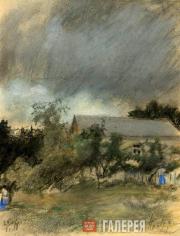 Pasternak Leonid. Gloomy Day in Karzinkino. 1918 