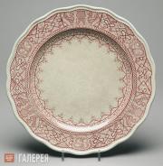 Plate with Pattern Imitating Folk Embroidery