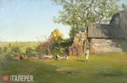 Pokhitonov Ivan. At the Edge of a Village. Early Autumn. 1900s