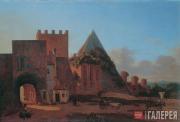 Jakob W. Mechau. The Pyramid of Cestius. 1790s