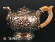 Teapot. mid-18th century, apparently 1754