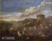 Francesco Monti. A Cavalry Skirmish. 18th cent.