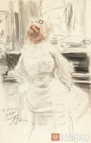 Repin Ilya. At the Piano. 1905