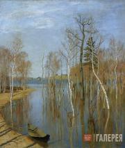Levitan Isaaс. Spring Flood. 1897