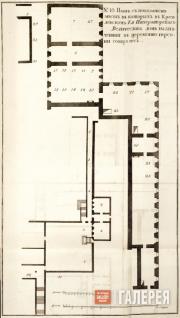 Martin NEKHOROSHEVSKY. No 10. The Outline of the Kremlin Palace indicating the S
