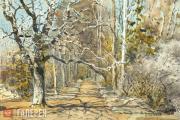 Polenova Yelena. An Alley in Early Spring. 1885-1889