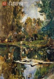 Serov Valentin. A Small Pond. Abramtsevo (Upper Pond at Abramtsevo). 1886