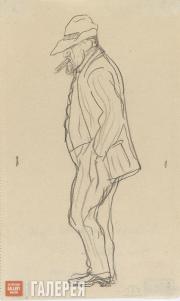 Serov Valentin. “Dull Serov“. A self-caricature. 1910-1911