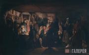 Maximov Vasily. A Sorcerer Arrives at a Peasant Wedding. 1875