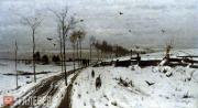 Ludwig Munthe. Winter Landscape. 1873