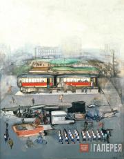 Labas Alexander. A City Square. 1926