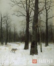 Levitan Isaaс. Winter. In a Forest. 1885