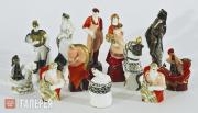 Chess pieces “Red and White”. A set of 32 pieces. 1922-1925
