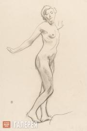 Serov Valentin. A Female Model with her Right Hand Extended. 1909-1911