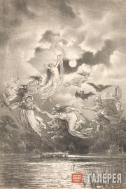 Levitan Isaaс. Witches Dancing (Night before the Feast of St. John the Baptist)