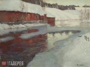 Thaulow Fritz. A Freezing River. 1892
