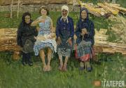 Tkachev Alexei. Four Women. 1960