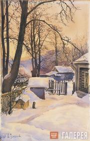Polenova Yelena. Outside in Winter. 1885