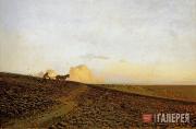 Levitan Isaaс. Evening on Tilled Soil. 1883