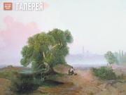 Savrasov Alexei. View of Kiev (to the Kiev Pechersk Lavra) from the Dnieper. 1852 Savrasov Alexei. View of Kiev (to the Kiev Pechersk Lavra) from the Dnieper. 18