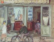 Falk Robert. Cyclist at a Bar. 1930s