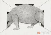 Prigov Dmitry. Installation Sketch with Dinosaur