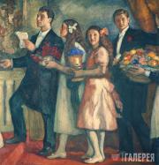 Pasternak Leonid. Congratulations. 1914