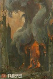 Nemensky Boris. Berlin on Fire. April 27 1945. 1945