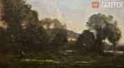 Corot Jean Baptist Camille. The Pond of Ville-d’Avray. c. 1855