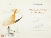 A double-page spread with the title page from the book Lewis Carroll. Alice’s Adventures in Wonderland A double-page spread with the title page from the book Lewis Carroll. Alice’s Ad
