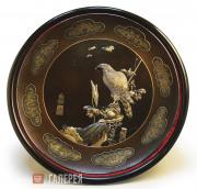 A Japanese multi-metal dish. Meiji period, c. 1880