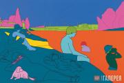 Michael Craig-Martin (b. 1941). Reconstructing Seurat (Orange). 2004 Michael Craig-Martin (b. 1941). Reconstructing Seurat (Orange). 2004