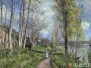 Alfred SISLEY. Banks of the Seine at By. c. 1880-1881 Alfred SISLEY. Banks of the Seine at By. c. 1880-1881