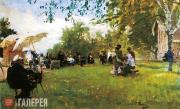 Repin Ilya. At the Academy (Academicheskaya) Dacha. 1898