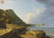 Chernetsov Nikanor. View of the Volga near the village of Krasnovidovo. 1839