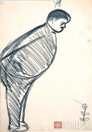 М.Ф.ЛАРИОНОВ. Дягилев с цветком. 1915–1916 М.Ф.ЛАРИОНОВ. Дягилев с цветком. 1915–1916