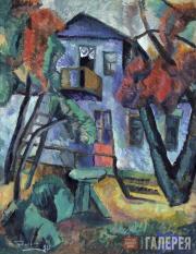 Tyulkin Alexander. A Small Courtyard at a Country House. 1919