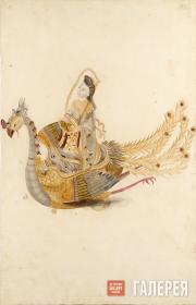Mechanical toy – Taoist deity, Mother Goddess of the West Xiwangmu with peaches 
