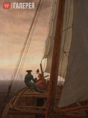 Friedrich Caspar David. On a Sailing Ship. Between 1818 and 1820