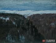 Purvītis Vilhelms. Winter Landscape (Snow in the Mountains). 1899