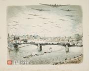 Alexander MOGILEVSKY. Borodinsky Bridge. 1930s