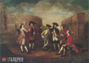 James RUSSEL. British Connoisseurs in Rome. c. 1751